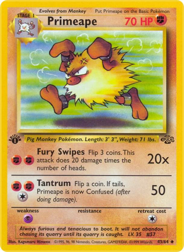 Pokemon Primeape #43 Jungle