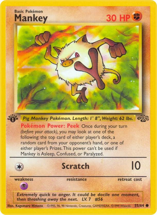 Pokemon Mankey #55 Jungle