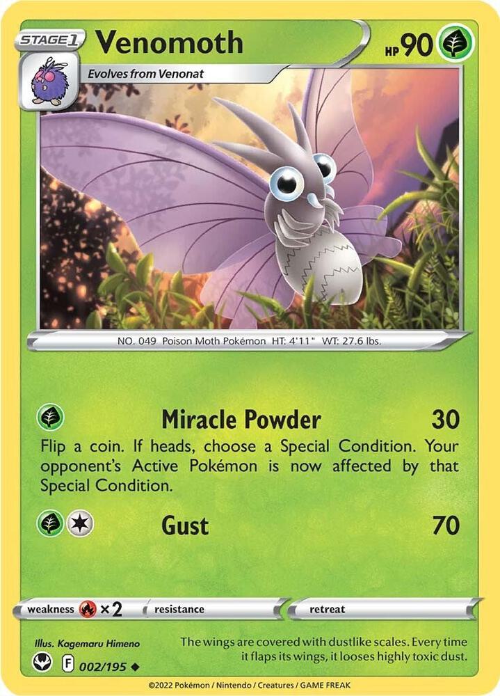 Pokemon Venomoth 2/195 Silver Tempest