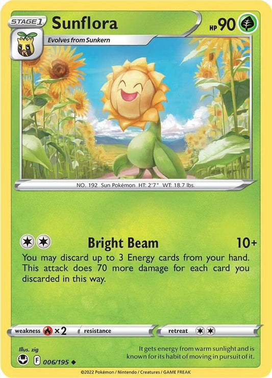 Pokemon Sunflora 6/195 Silver Tempest