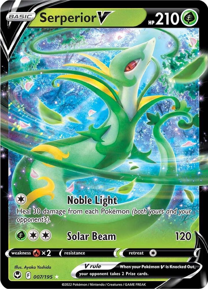 Pokemon Serperior V 7/195 Silver Tempest
