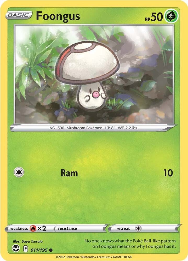 Pokemon Foongus 11/195 Silver Tempest