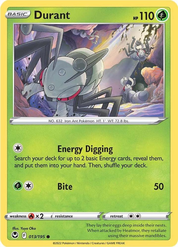 Pokemon Durant 13/195 Silver Tempest