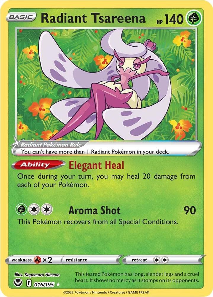 Pokemon Radiant Tsareena 16/195 Silver Tempest