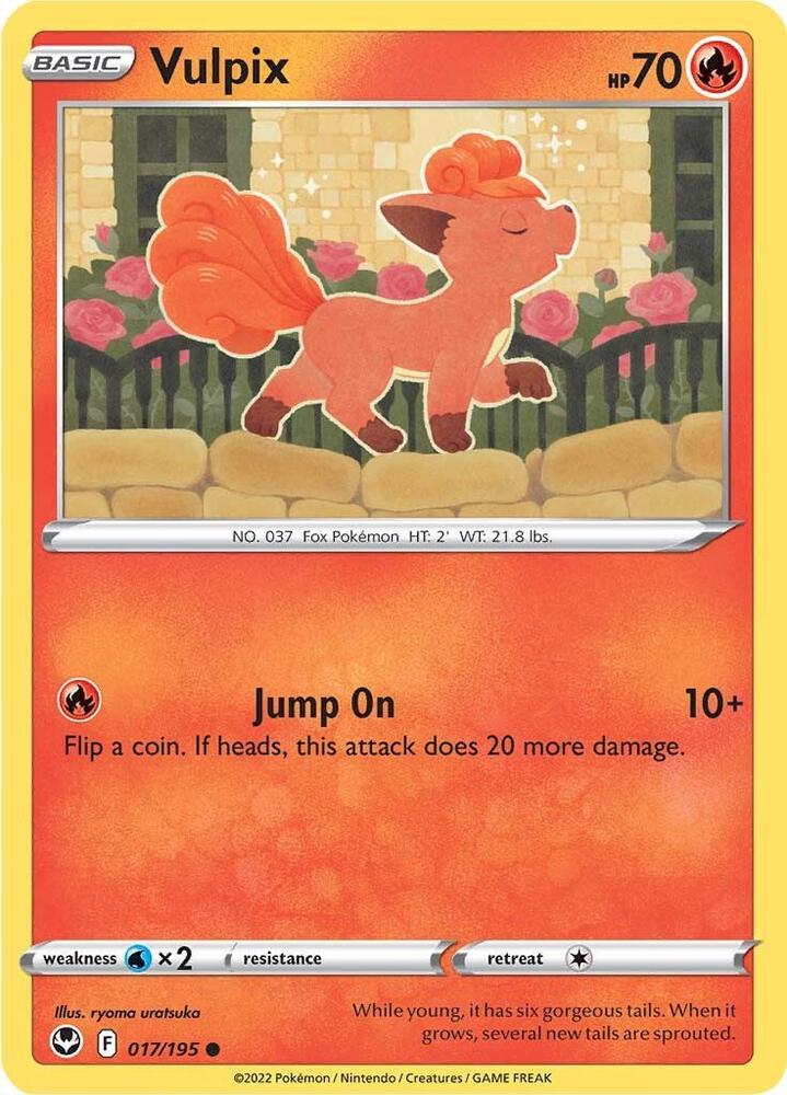 Pokemon Vulpix 17/195 Silver Tempest