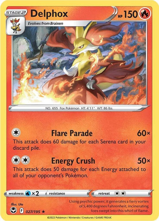 Pokemon Delphox 27/195 Silver Tempest
