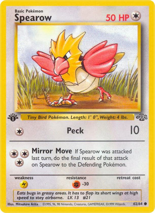 Pokemon Spearow #62 Jungle