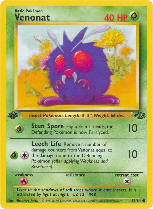 Pokemon Venonat #63 Jungle