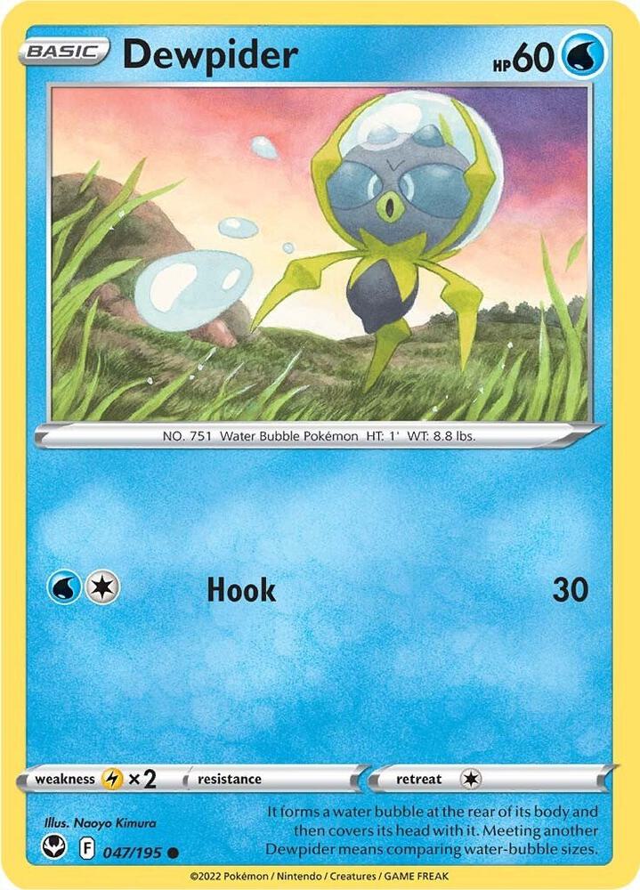 Pokemon Dewpider 47/195 Silver Tempest