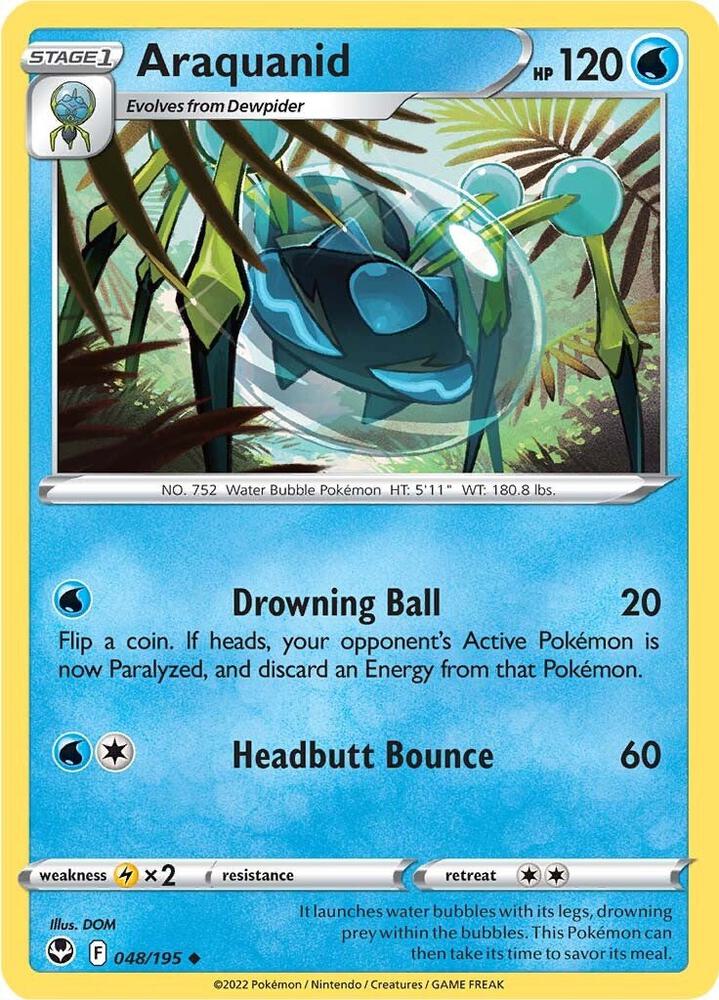Pokemon Araquanid 48/195 Silver Tempest
