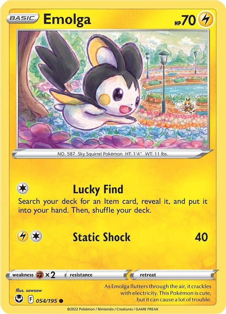 Pokemon Emolga 54/195 Silver Tempest