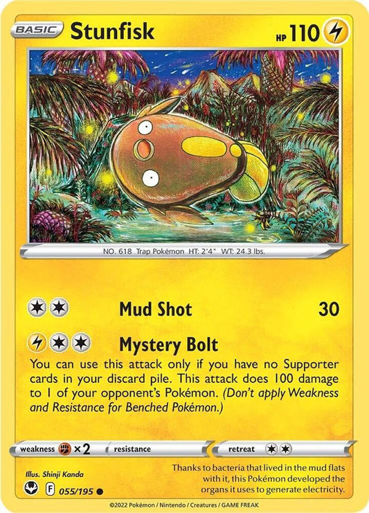 Pokemon Stunfisk 55/195 Silver Tempest