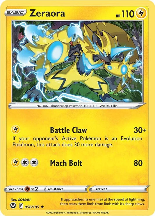 Pokemon Zeraora 56/195 Silver Tempest