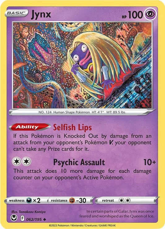 Pokemon Jynx 62/195 Silver Tempest