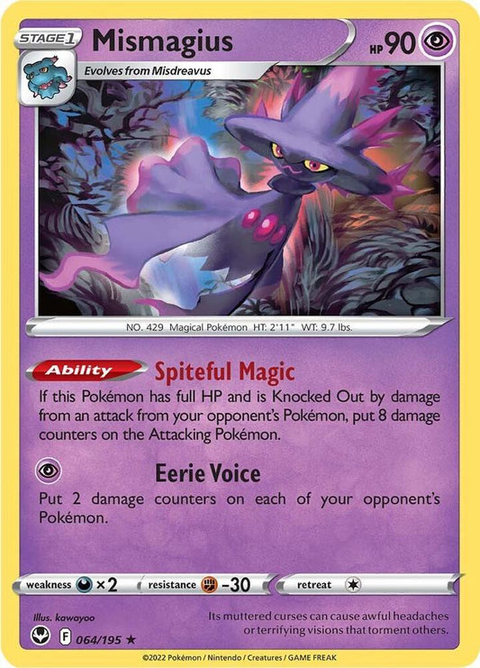 Pokemon Mismagius 64/195 Silver Tempest