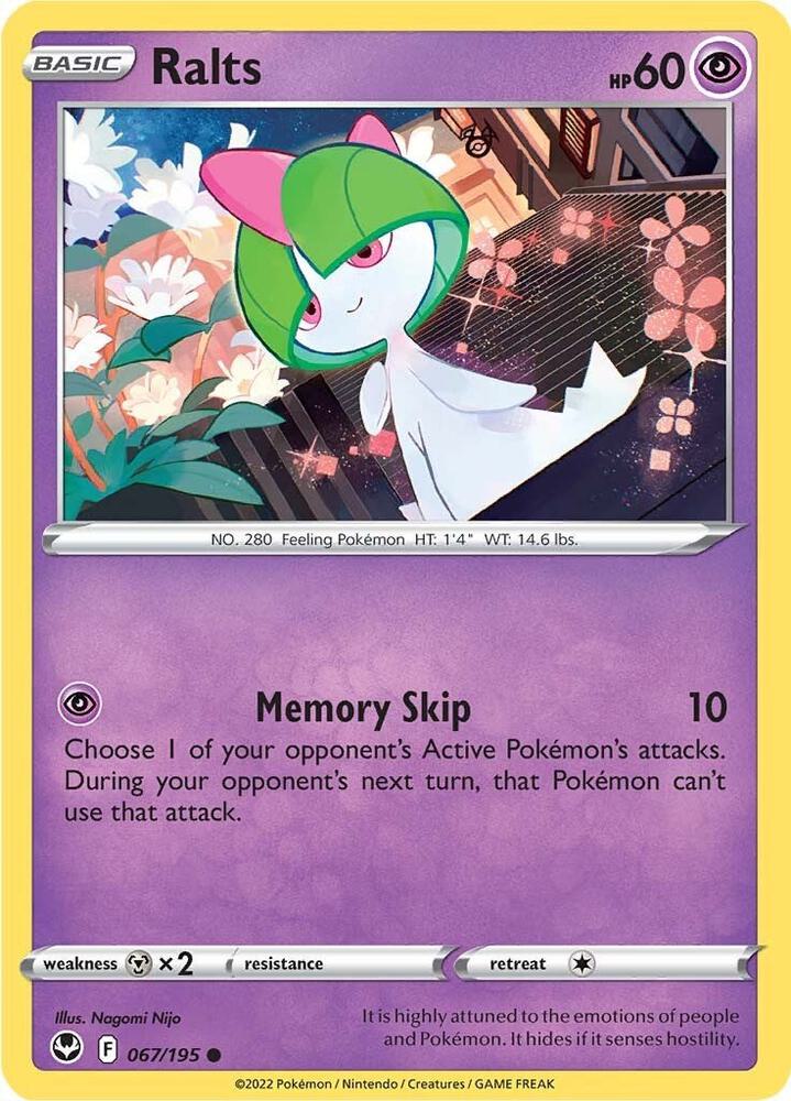 Pokemon Ralts 67/195 Silver Tempest