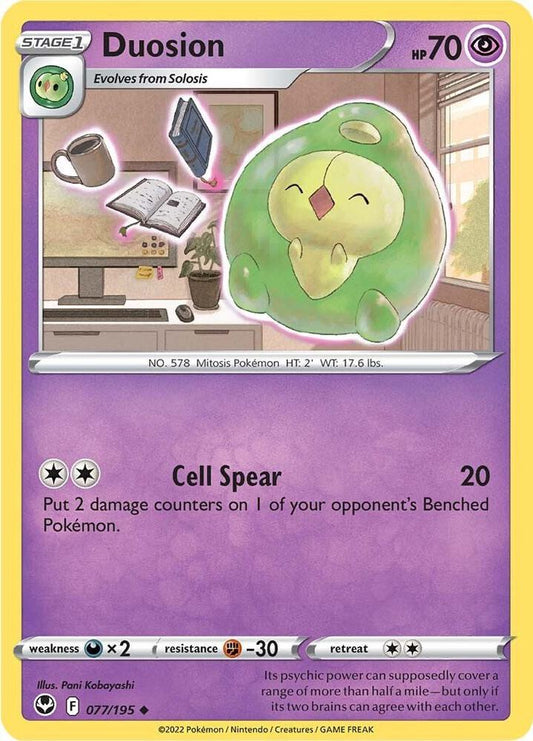 Pokemon Duosion 77/195 Silver Tempest