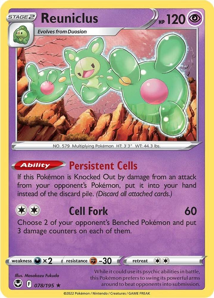 Pokemon Reuniclus 78/195 Silver Tempest