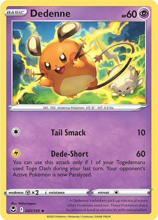 Pokemon Dedenne 85/195 Silver Tempest