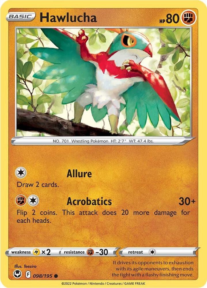 Pokemon Hawlucha 98/195 Silver Tempest