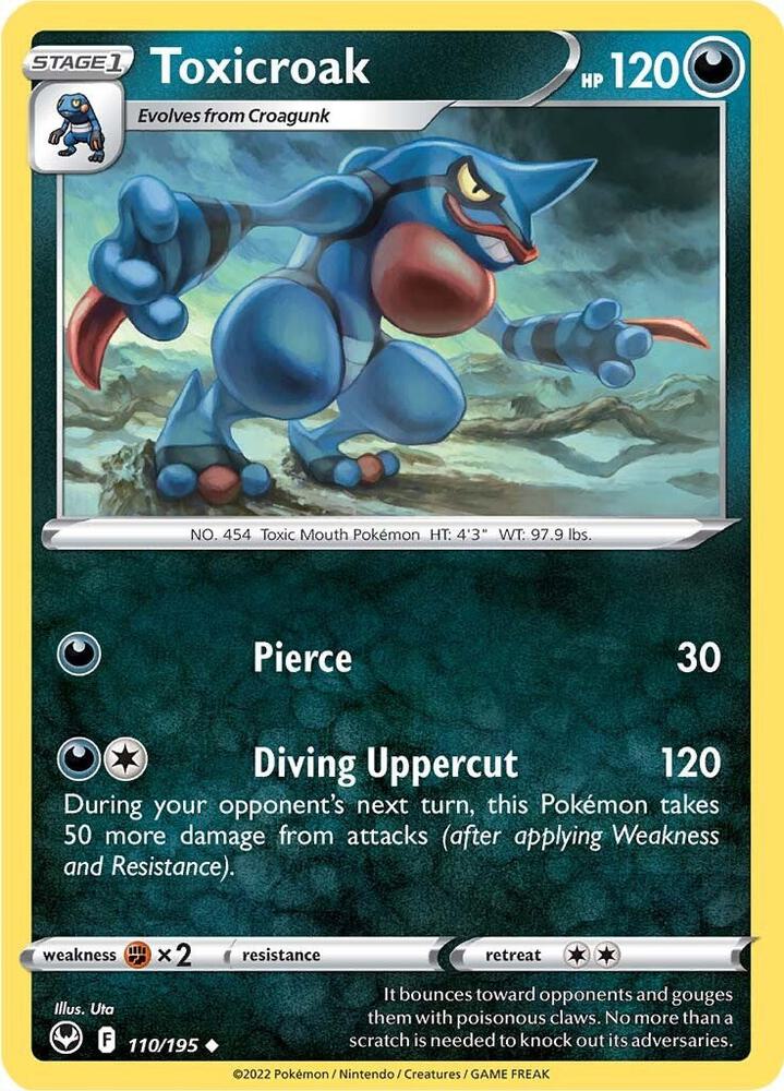 Pokemon Toxicroak 110/195 Silver Tempest