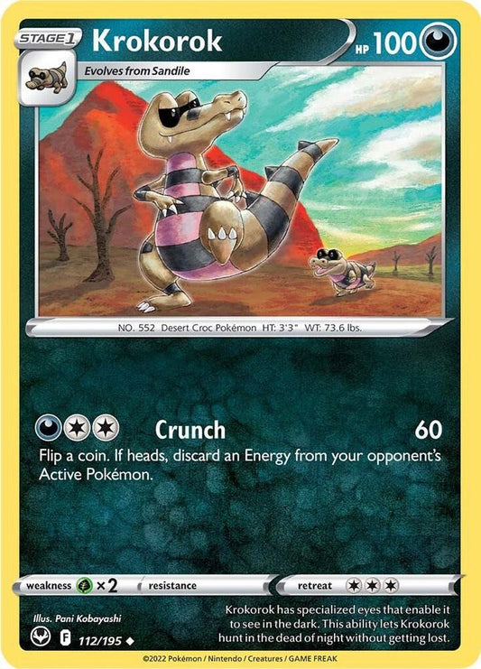 Pokemon Krokorok 112/195 Silver Tempest