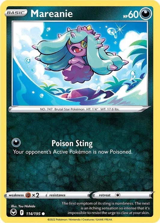 Pokemon Mareanie 114/195 Silver Tempest