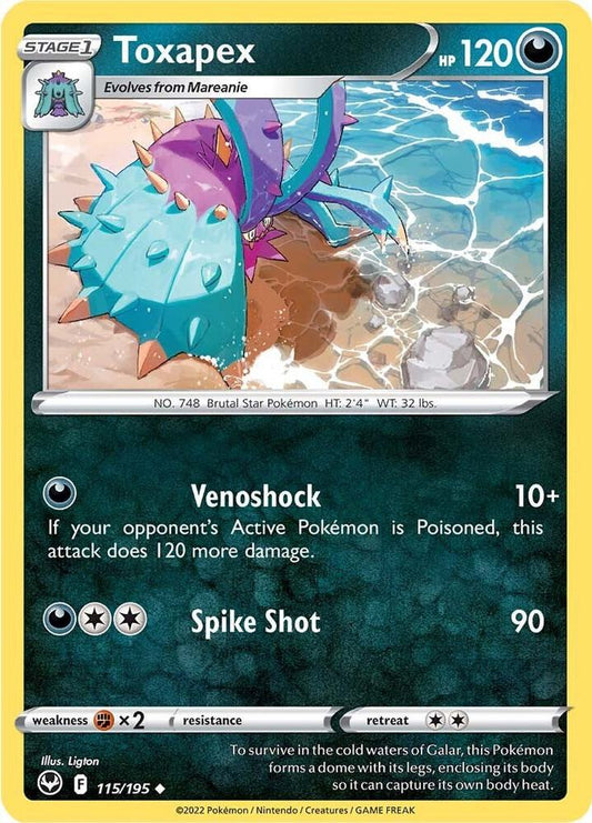 Pokemon Toxapex 115/195 Silver Tempest