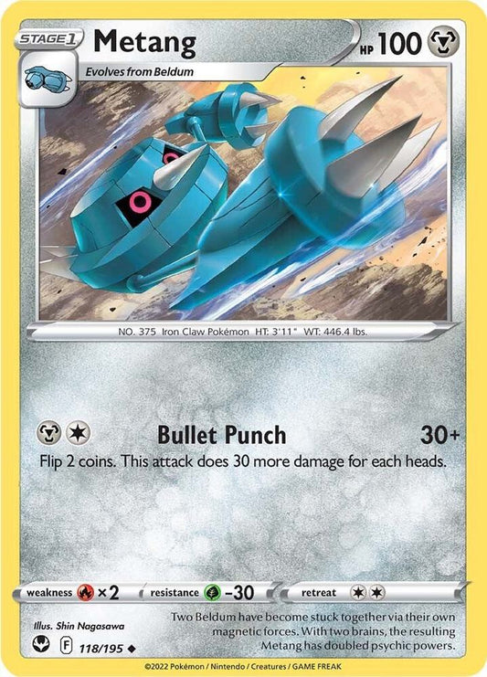 Pokemon Metang 118/195 Silver Tempest