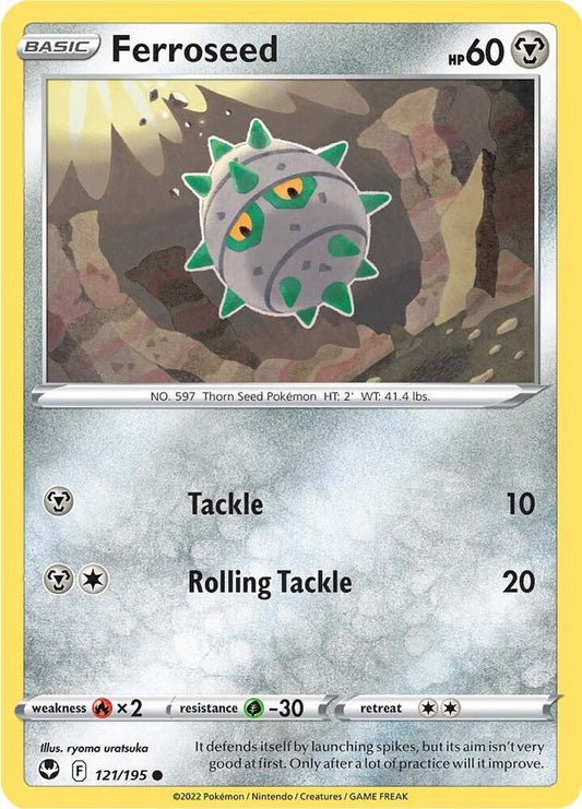 Pokemon Ferroseed 121/195 Silver Tempest