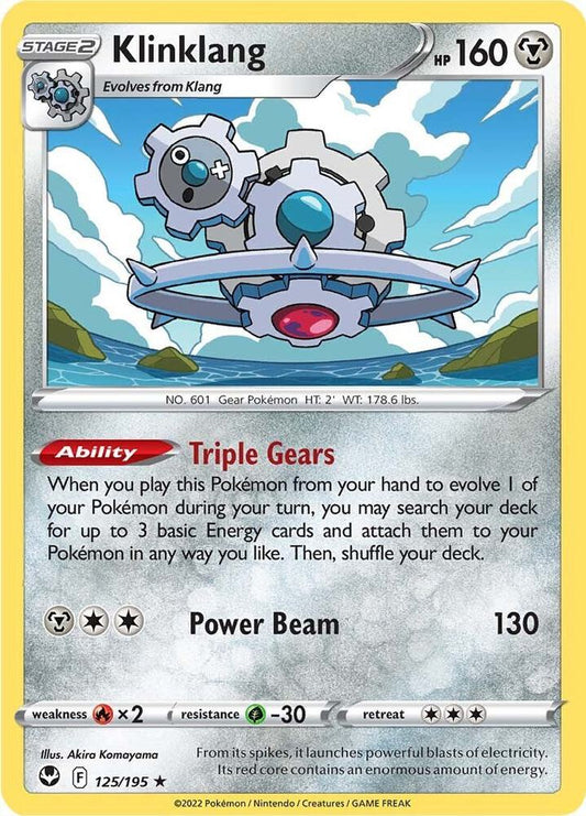 Pokemon Klinklang 125/195 Silver Tempest