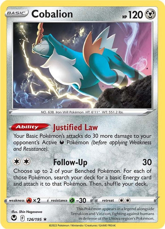 Pokemon Cobalion 126/195 Silver Tempest