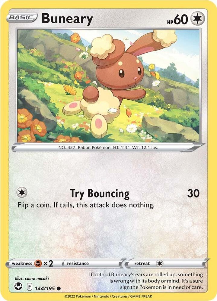 Pokemon Buneary 144/195 Silver Tempest