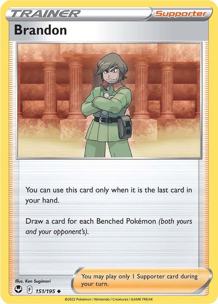 Pokemon Brandon 151/195 Silver Tempest