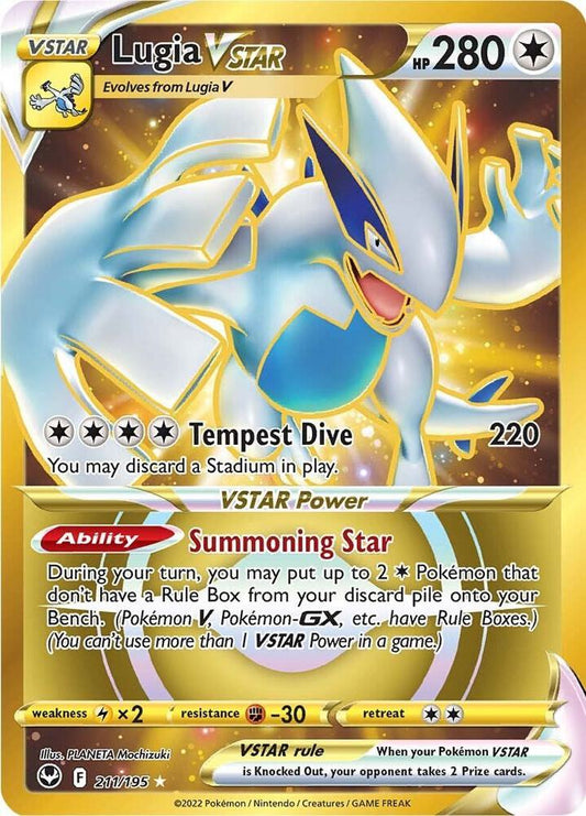 Pokemon Lugia VSTAR 211/195 Silver Tempest