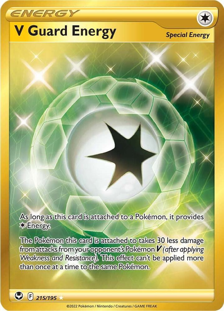 Pokemon V Guard Energy 215/195 Silver Tempest