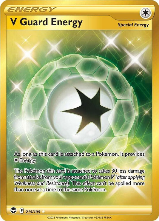 Pokemon V Guard Energy 215/195 Silver Tempest