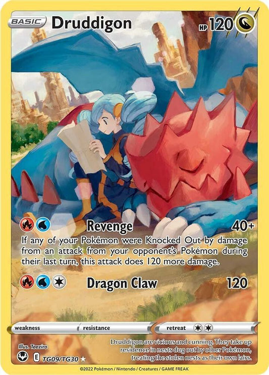 Pokemon Druddigon TG09/TG30 Silver Tempest
