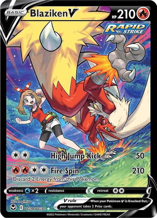 Pokemon Blaziken V TG14/TG30 Silver Tempest