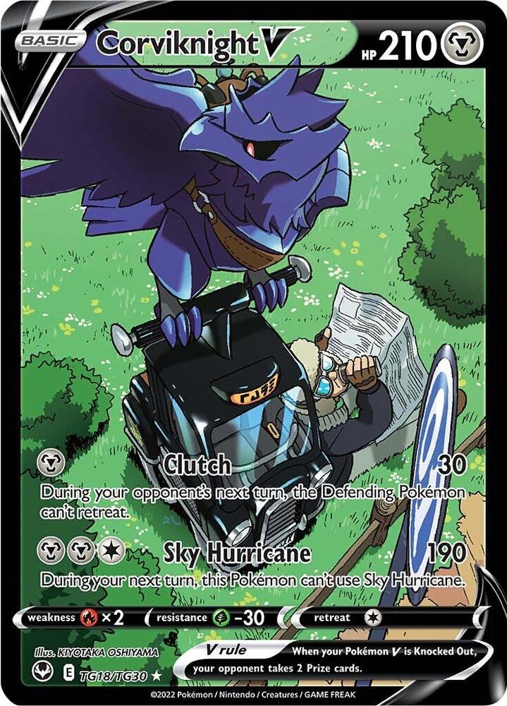 Pokemon Corviknight V TG18/TG30 Silver Tempest