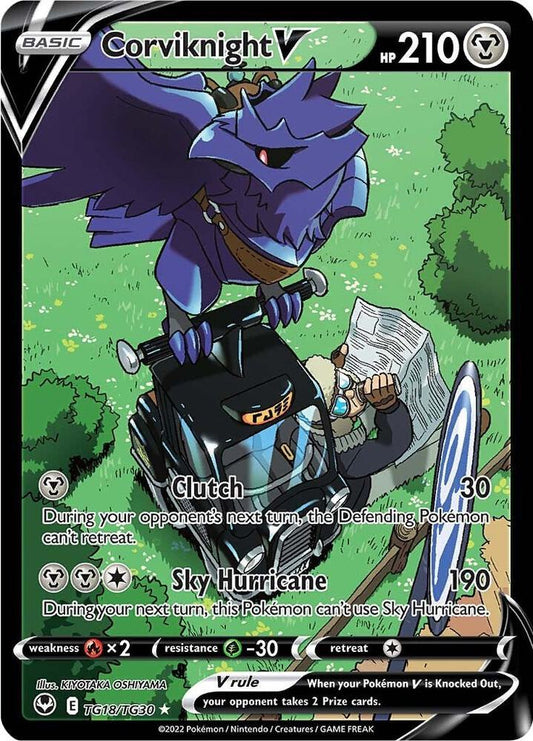 Pokemon Corviknight V TG18/TG30 Silver Tempest