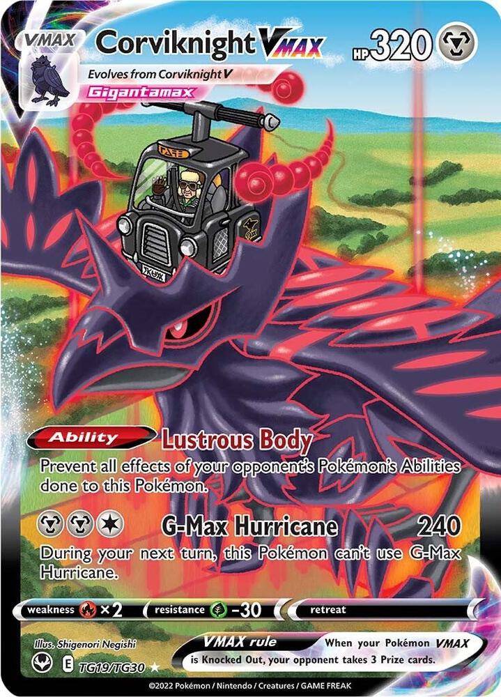 Pokemon Corviknight VMAX TG19/TG30 Silver Tempest