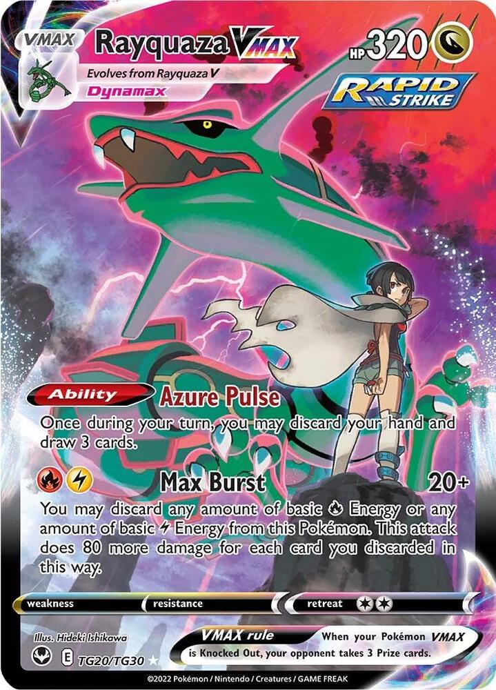 Pokemon Rayquaza VMAX TG20/TG30 Silver Tempest