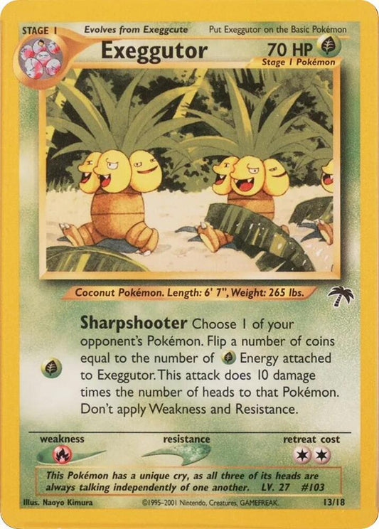 Pokemon Exeggutor 13/18 Southern Islands