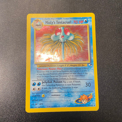 Pokemon TCG Misty's Tentacruel Holofoil 10/132 Gym Heroes