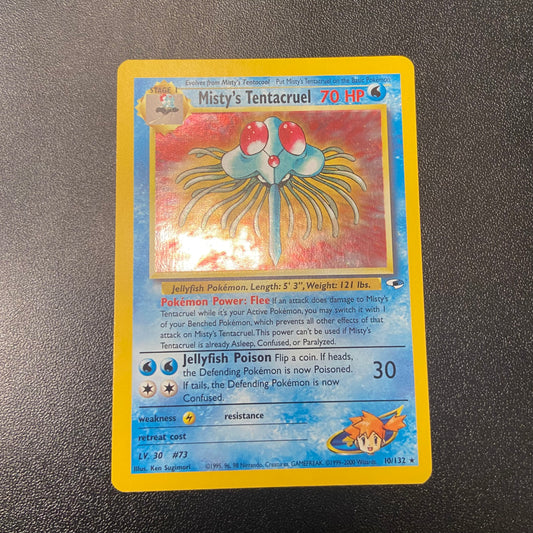 Pokemon TCG Misty's Tentacruel Holofoil 10/132 Gym Heroes