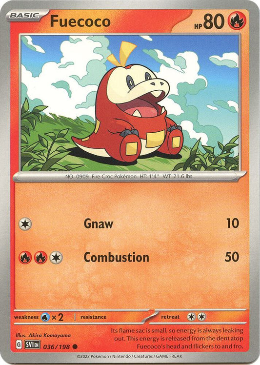 Pokemon Fuecoco 36/198 Scarlet & Violet