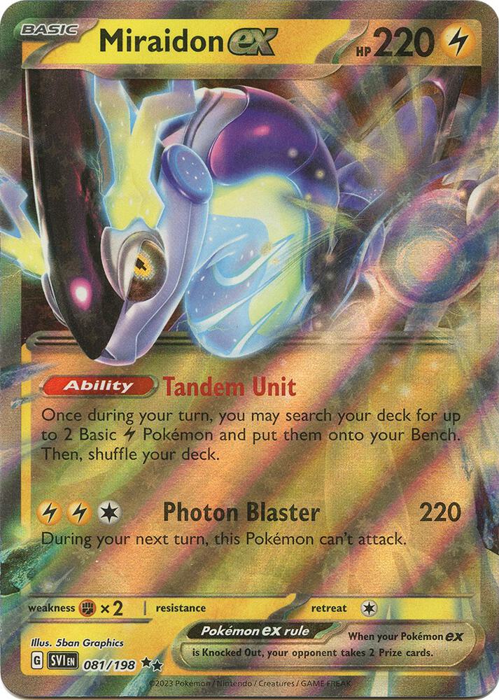 Pokemon Miraidon ex 81/198 Scarlet & Violet