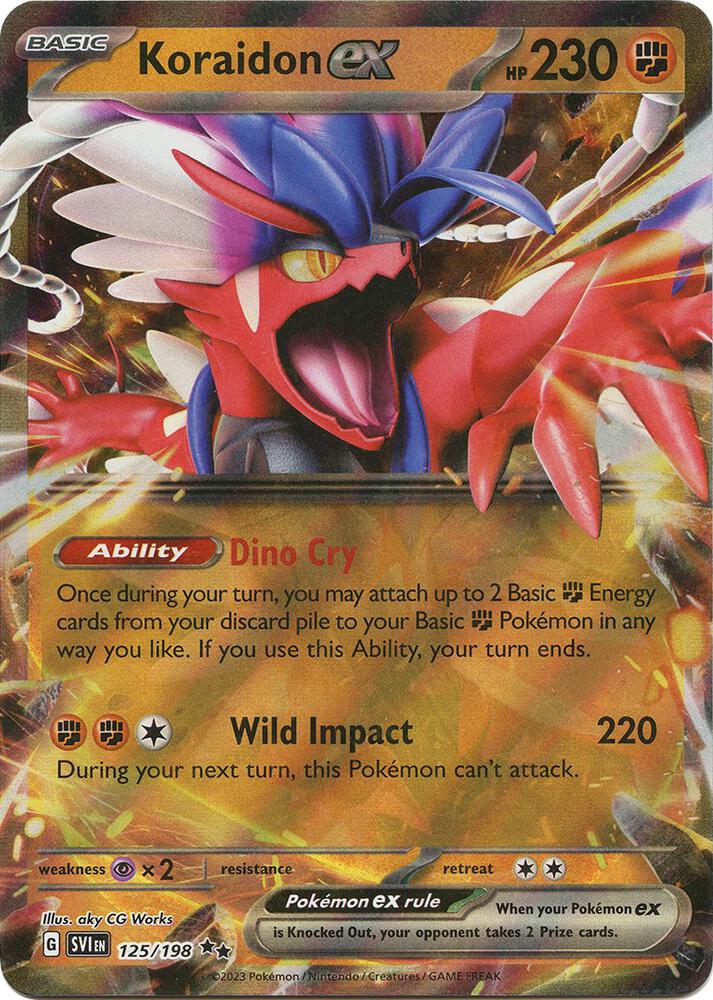 Pokemon Koraidon ex 125/198 Scarlet & Violet