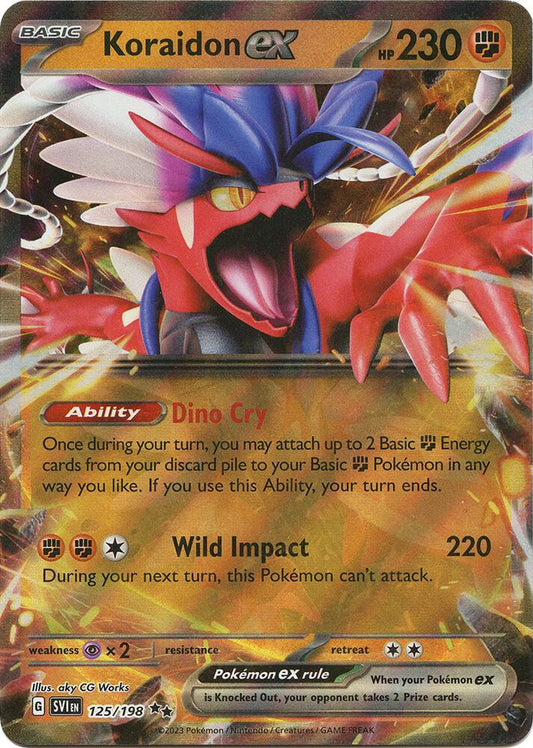 Pokemon Koraidon ex 125/198 Scarlet & Violet